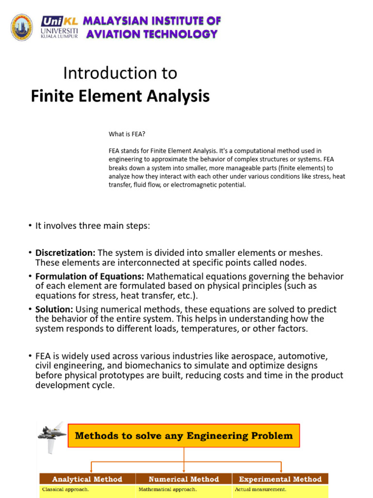 Introduction to Finite Element Analysis | PDF