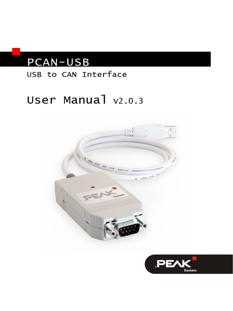 PCAN-USB User Manual Overview | PDF | Usb | Device Driver