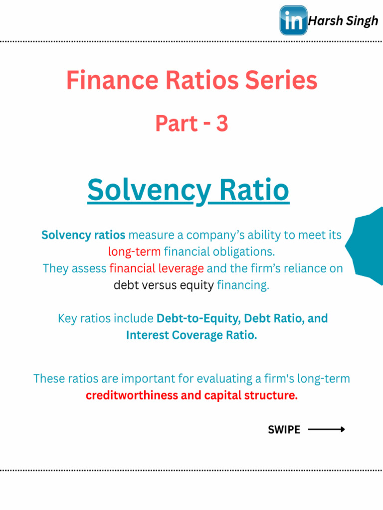Part - 3 (Solvency Ratio) | PDF