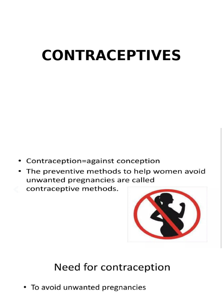 Contraceptives | PDF