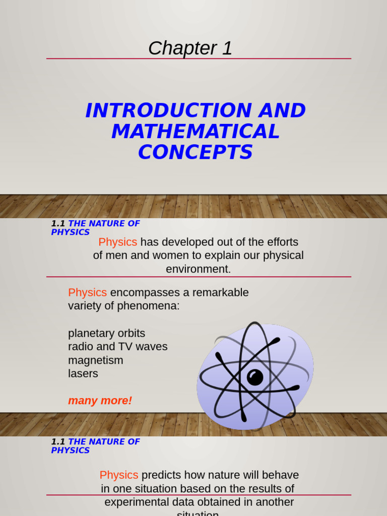 Physics Introduction and Mathematical Concepts | PDF | Accuracy And ...