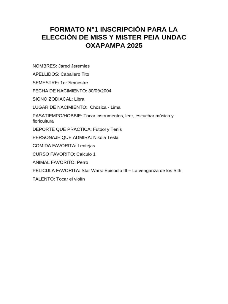 Mis y Mister | PDF