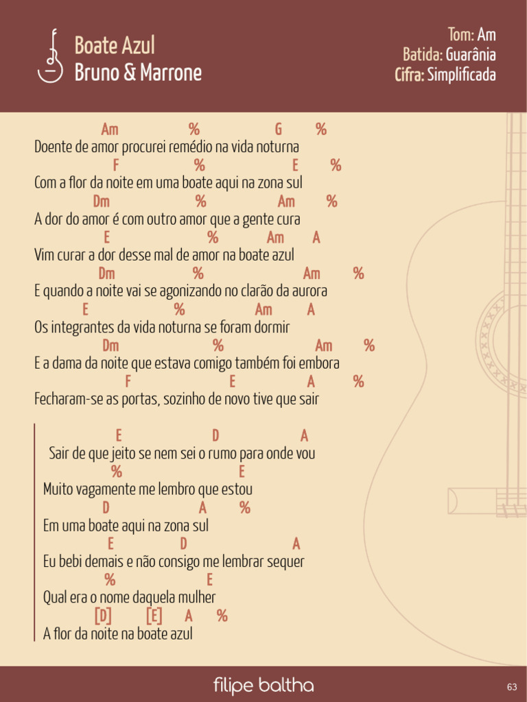 Bruno e Marrone - Boate Azul (FILIPE BALTHA) | PDF