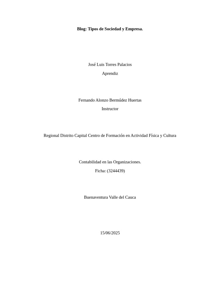 Tipos de Sociedades en Colombia | PDF | Sociedad de responsabilidad ...