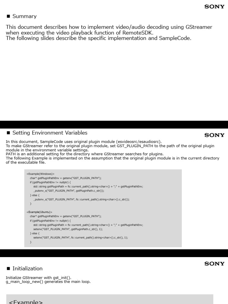 GStreamer Video/Audio Decoding Guide | PDF | Pointer (Computer ...