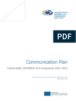 Communication Plan for Central Baltic INTERREG IV A Programme