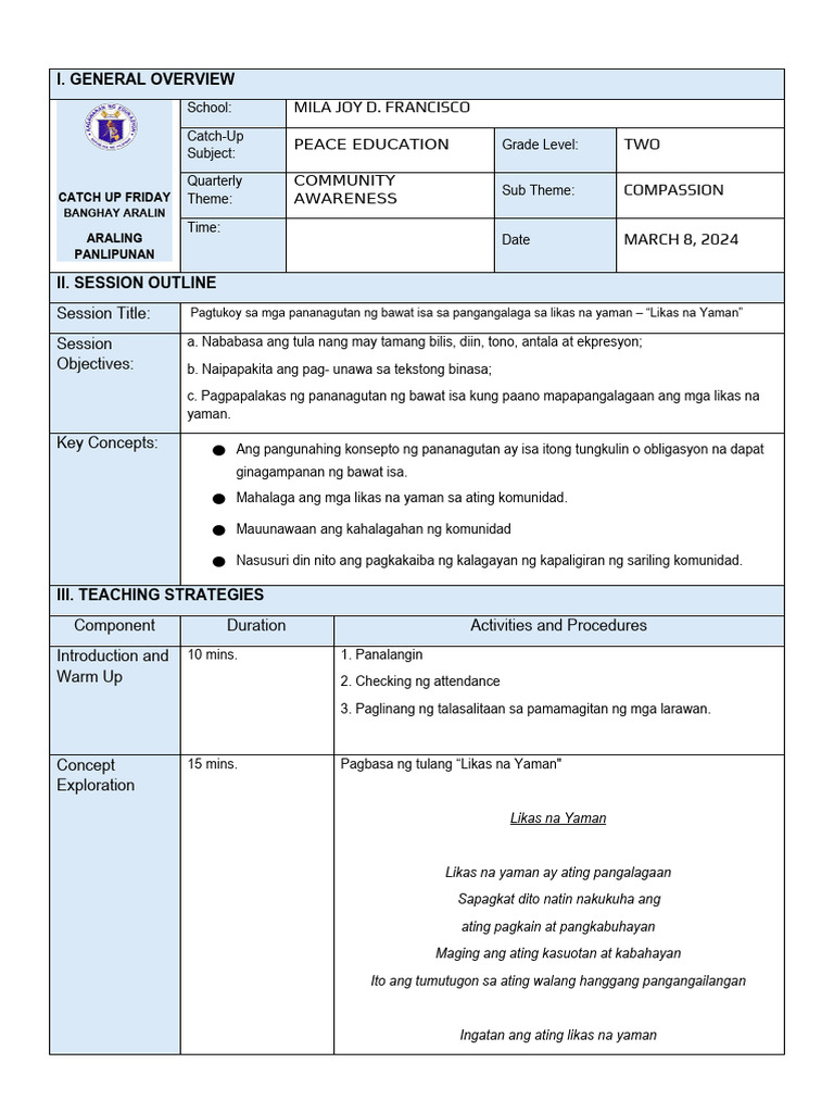 Peace Curriculum 2 | PDF