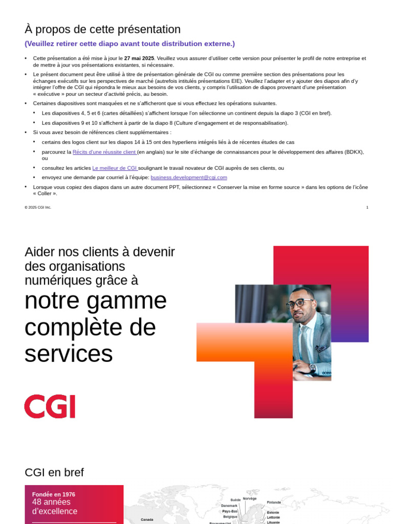 Profil de CGI Inc. en 2025 | PDF | Banques | Économie