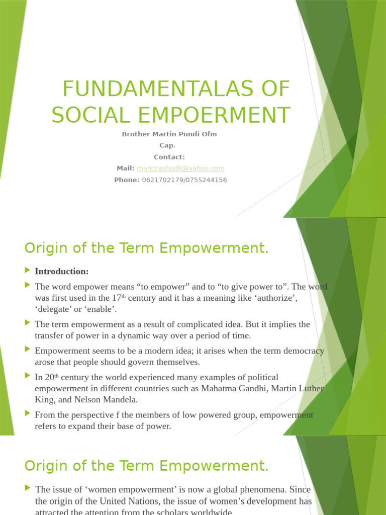 Understanding Social Empowerment Concepts | PDF | Feminism | Gender Studies