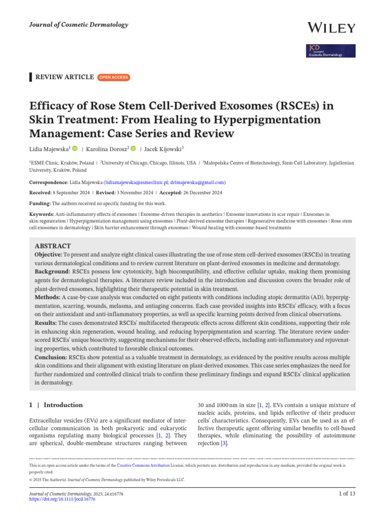 JCD - Efficacy of Rose From Healing To Hyperpigmentation | PDF ...