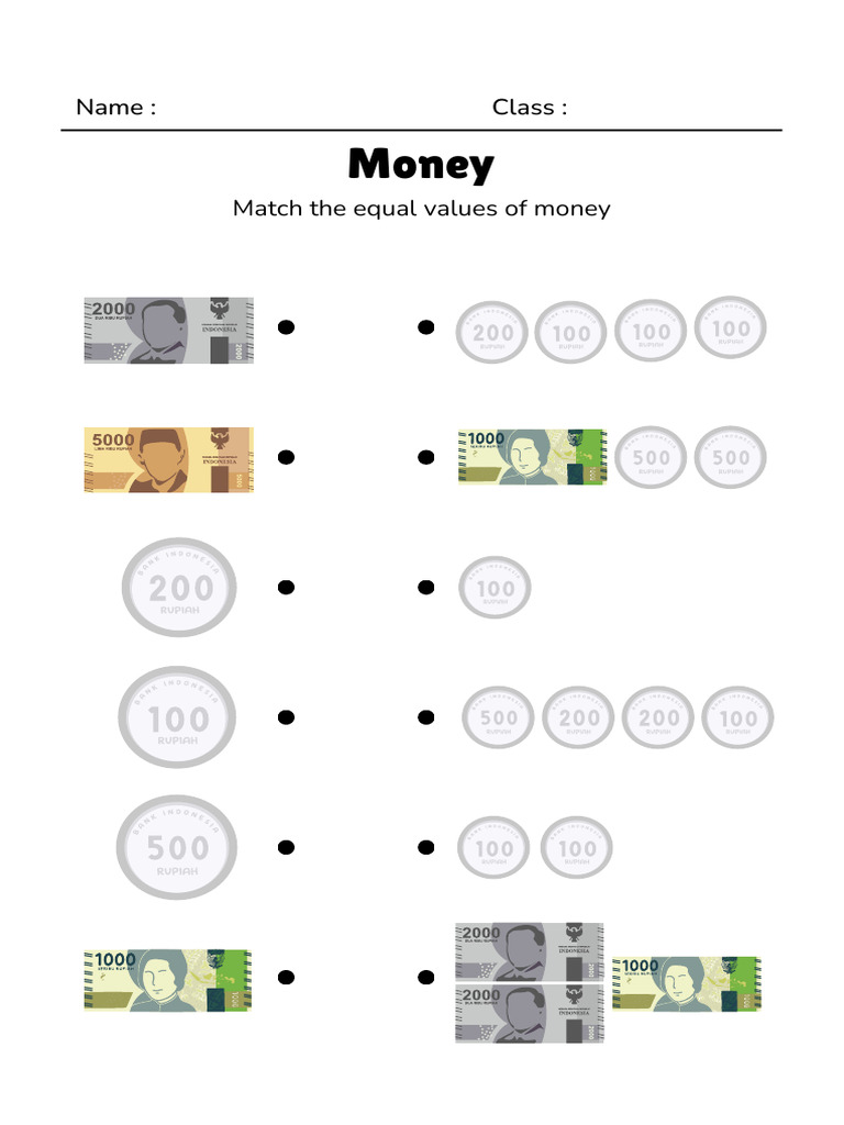 Money Comparison and Arithmetic Activities | PDF