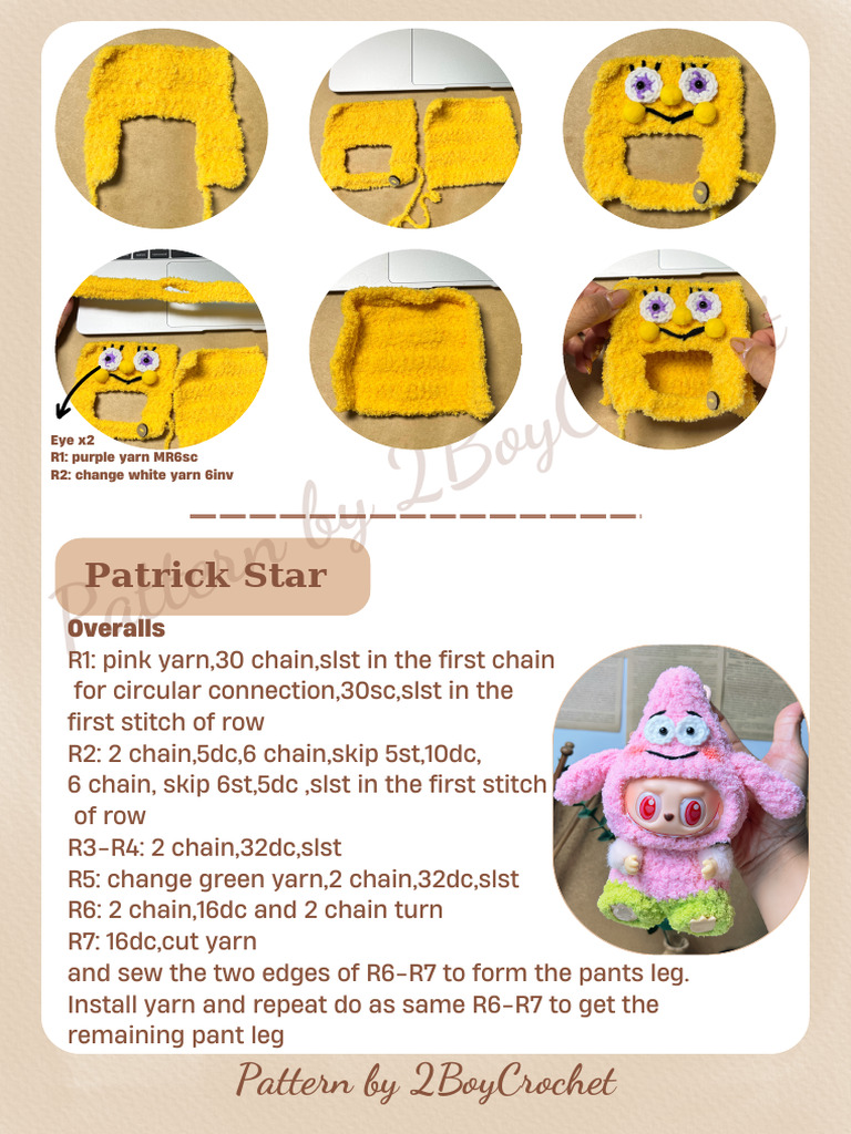 Free Labubu Crochet Clothes Pattern | PDF