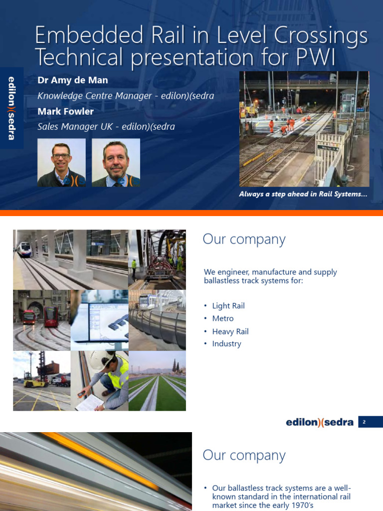 Corkelast® Embedded Rail Systems Overview | PDF | Rail Transport | Road