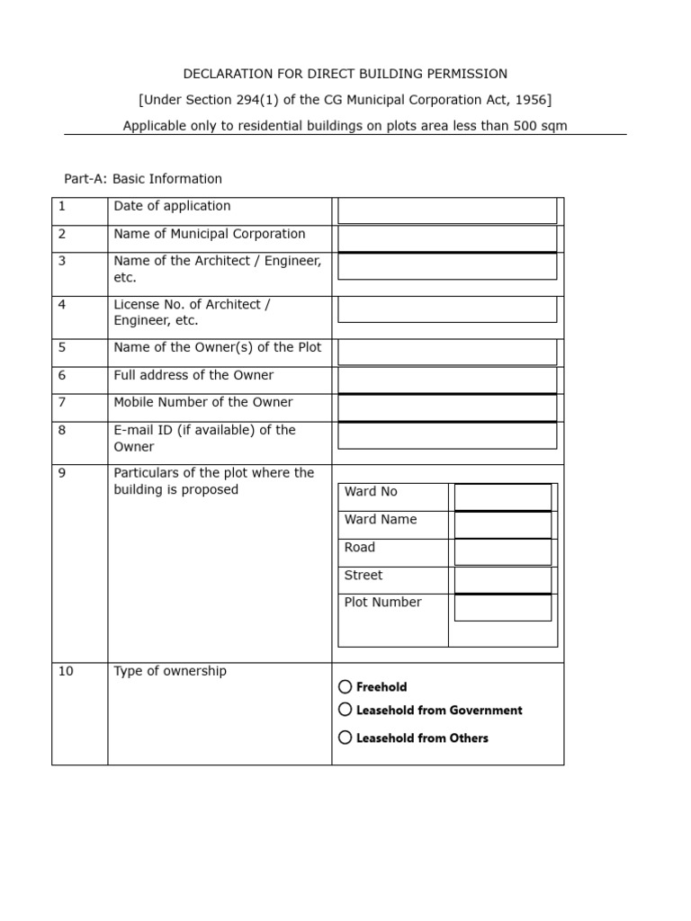 Direct Building Permission Declaration | PDF | Justice | Crime & Violence