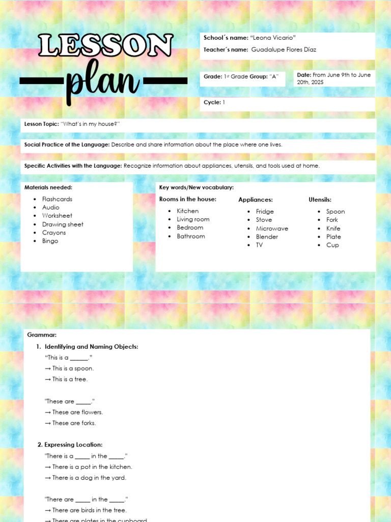 Lesson Plan June | PDF