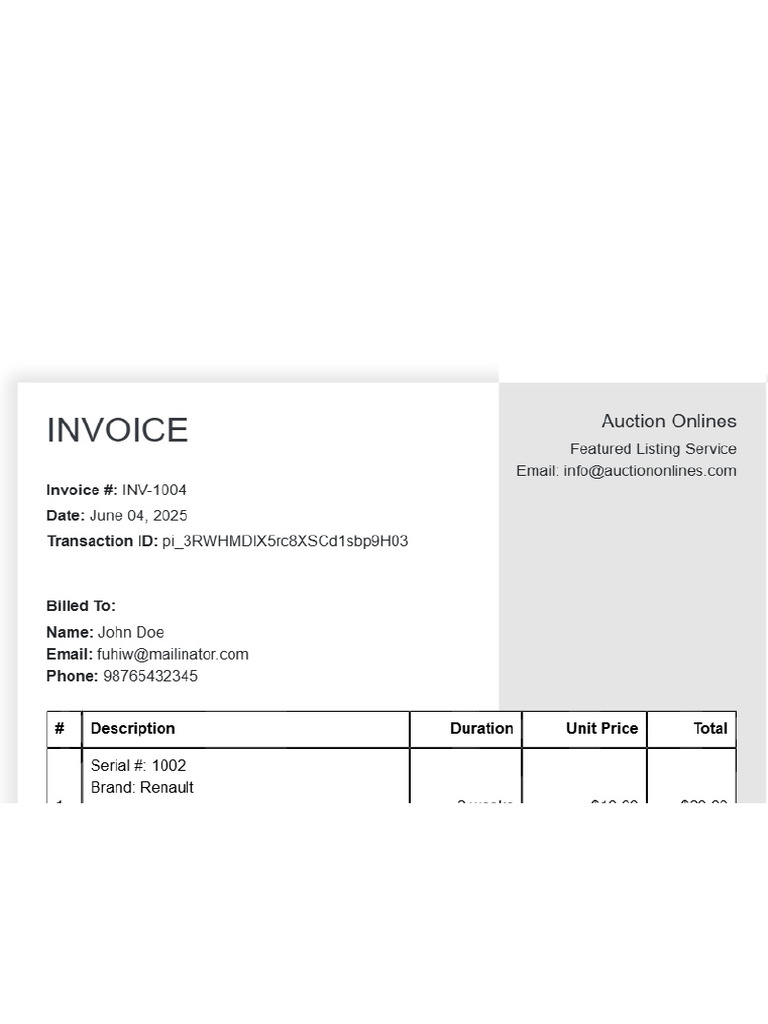 Invoice | PDF