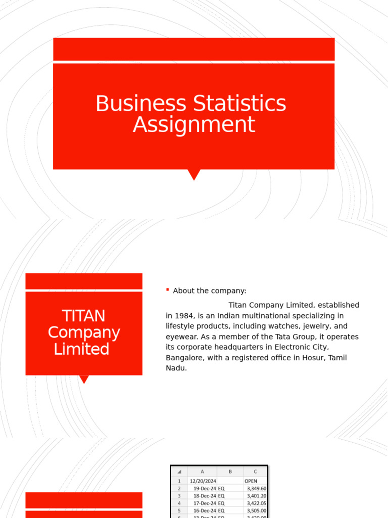 Business Statistics Assignment | PDF