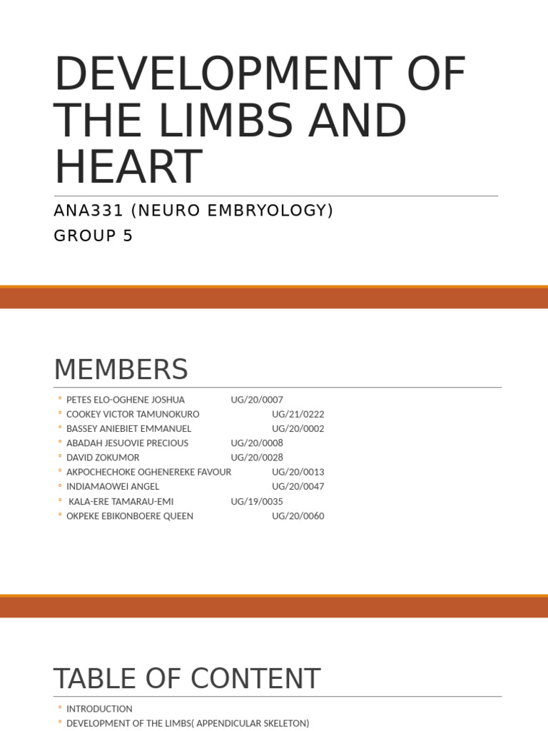 Development of The Limbs and Heart-2 | PDF | Heart | Congenital Heart ...