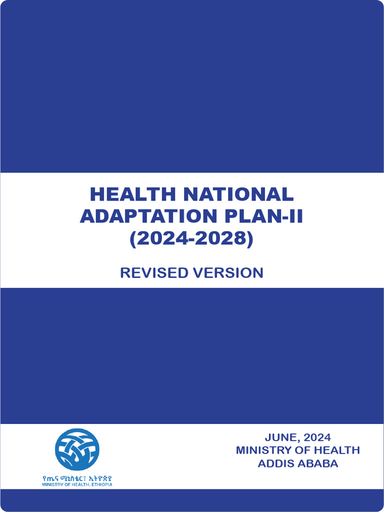 Ethiopia Health Adaptation Plan 2024-2028 | PDF | Climate Change | Food ...
