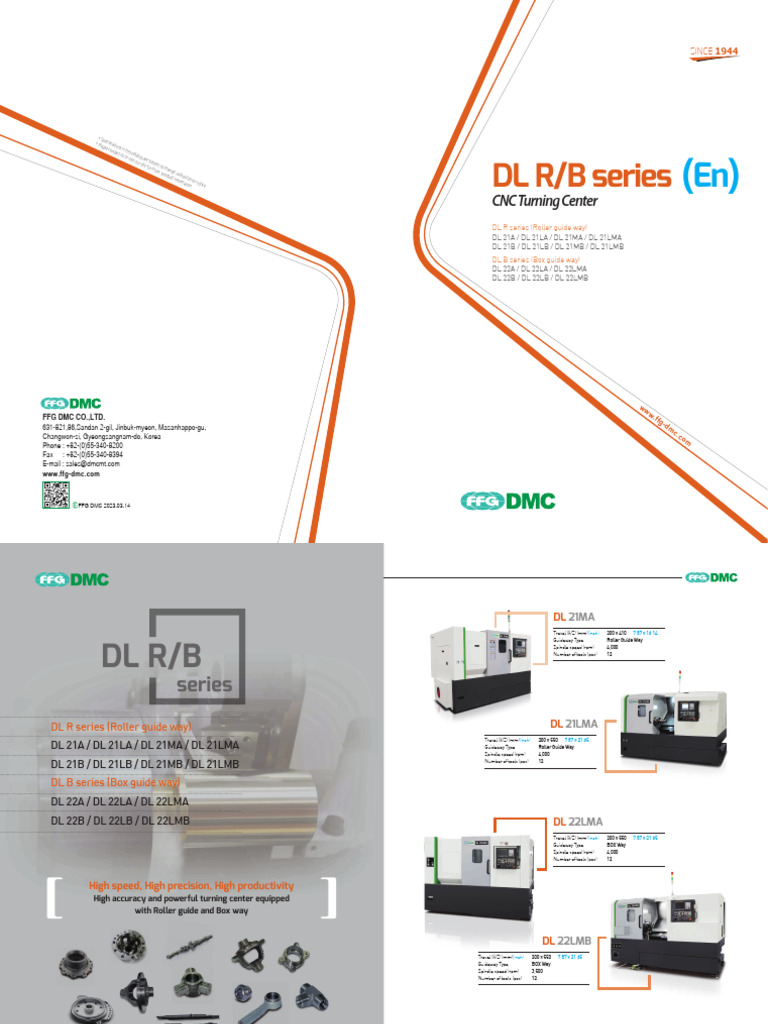 FFG DMC DL R/B Series CNC Turning Centers | PDF | Numerical Control ...