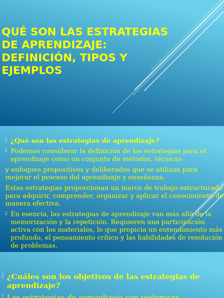 Tema - 3 - Estrategias de Enseñanza - Aprendizaje | PDF | Aprendizaje ...