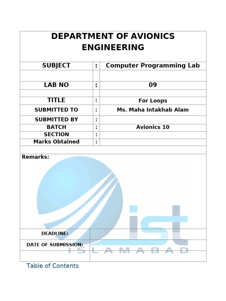 For Loops in C Programming Lab | PDF | Control Flow | Computing