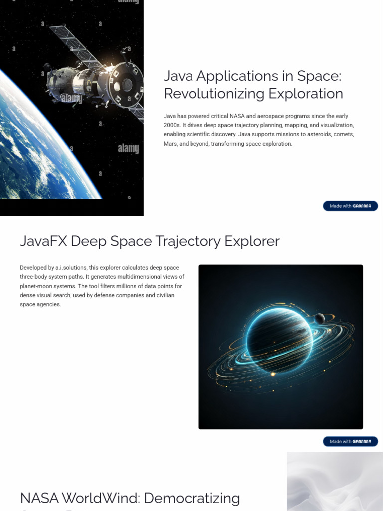 Java Applications in Space Revolutionizing Exploration | PDF | Nasa ...