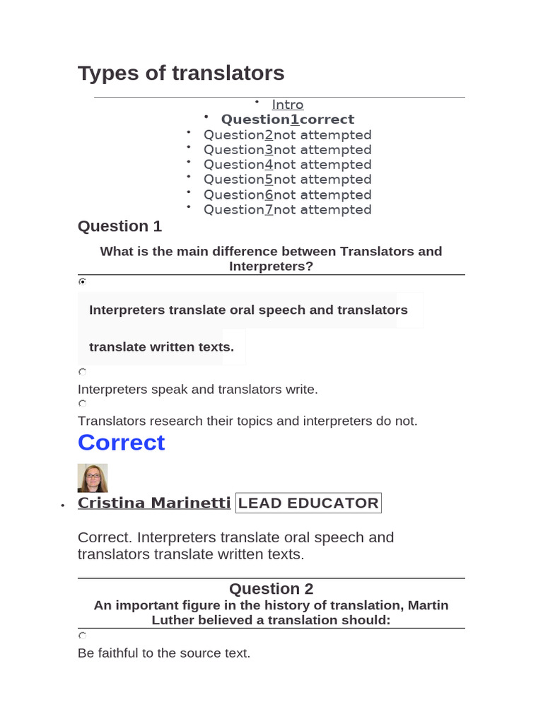 Types of Translators Explained | PDF | Language Interpretation ...