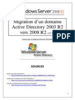Migration d'un domaine Active Directory 2003 R2 vers 2008  R2 (tuto de A à Z)