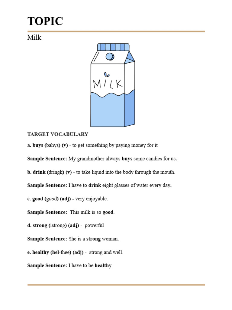 MILK.docx | PDF