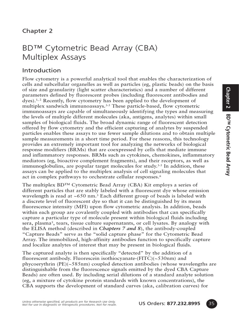 BD CBA Multiplex Assay Overview | PDF | Flow Cytometry | Immunoassay