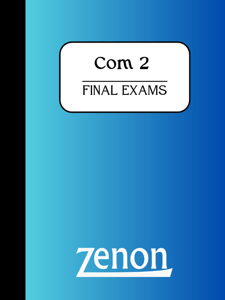 Com 2 Past Exams Final 2 | PDF