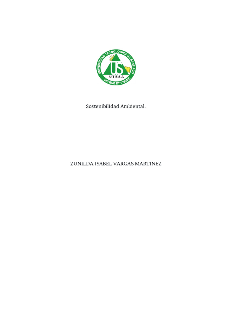 Sostenibilidad Ambiental | PDF | Sustentabilidad | Desarrollo sostenible
