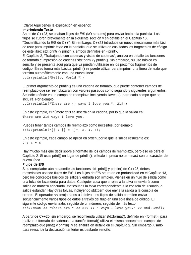 Codigo c++23 08 | PDF | C ++ | Desarrollo de software