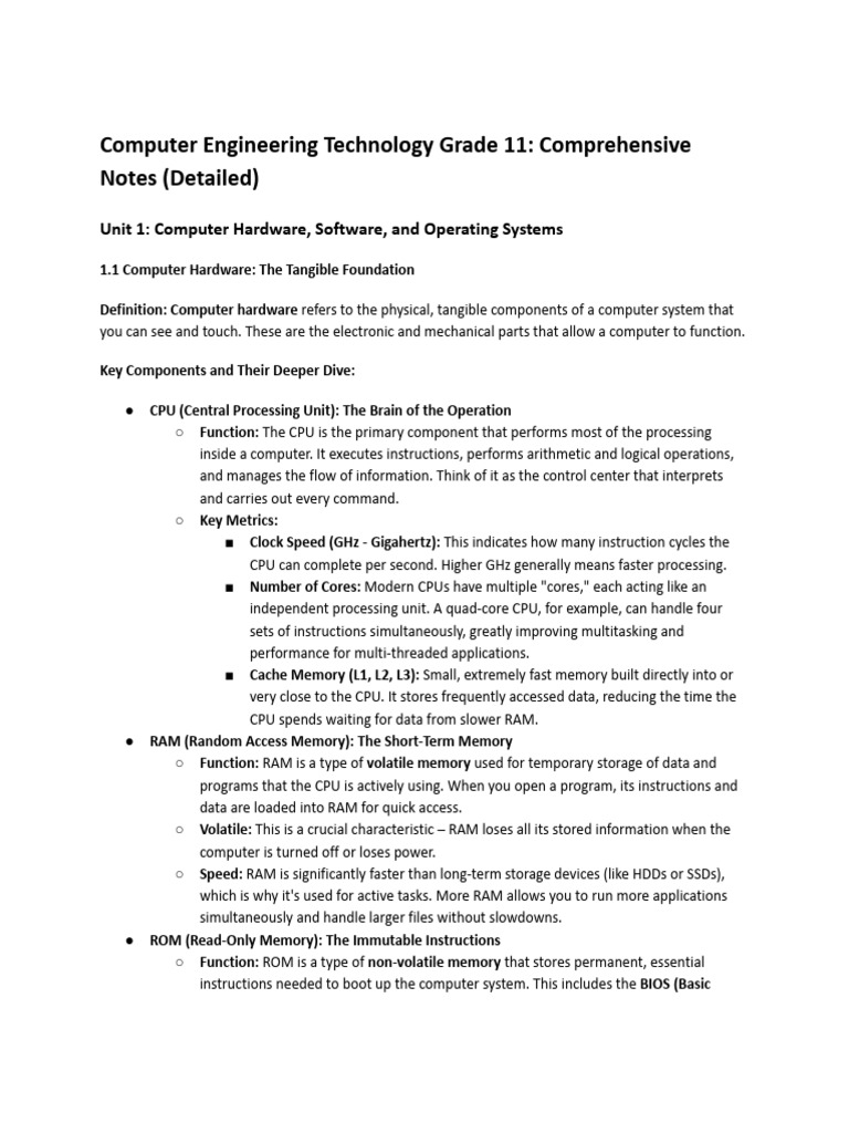 Grade 11 Computer Engineering Notes | PDF | Graphical User Interfaces ...