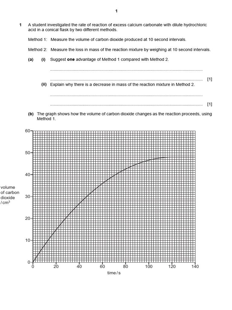 RM - 5 Rates of Reactions& Redox 2025-2026 | PDF | Chemical Reactions ...
