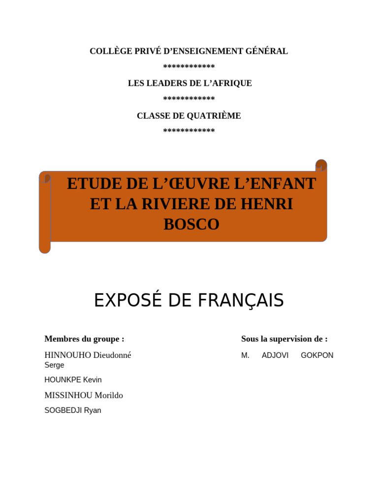 Analyse de 