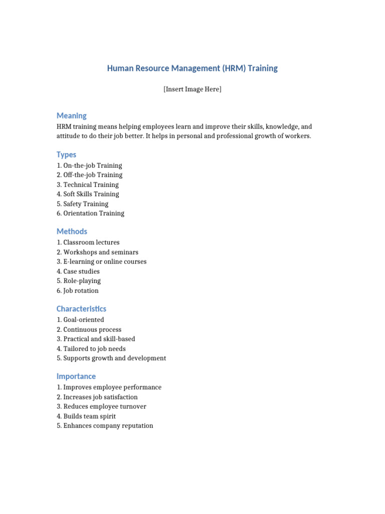 Essential HRM Training Techniques | PDF
