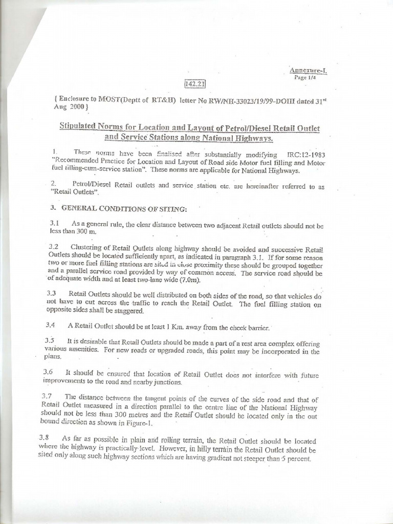 NHAI Access Regulations | PDF