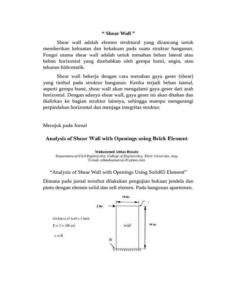 Sheal Wall | PDF