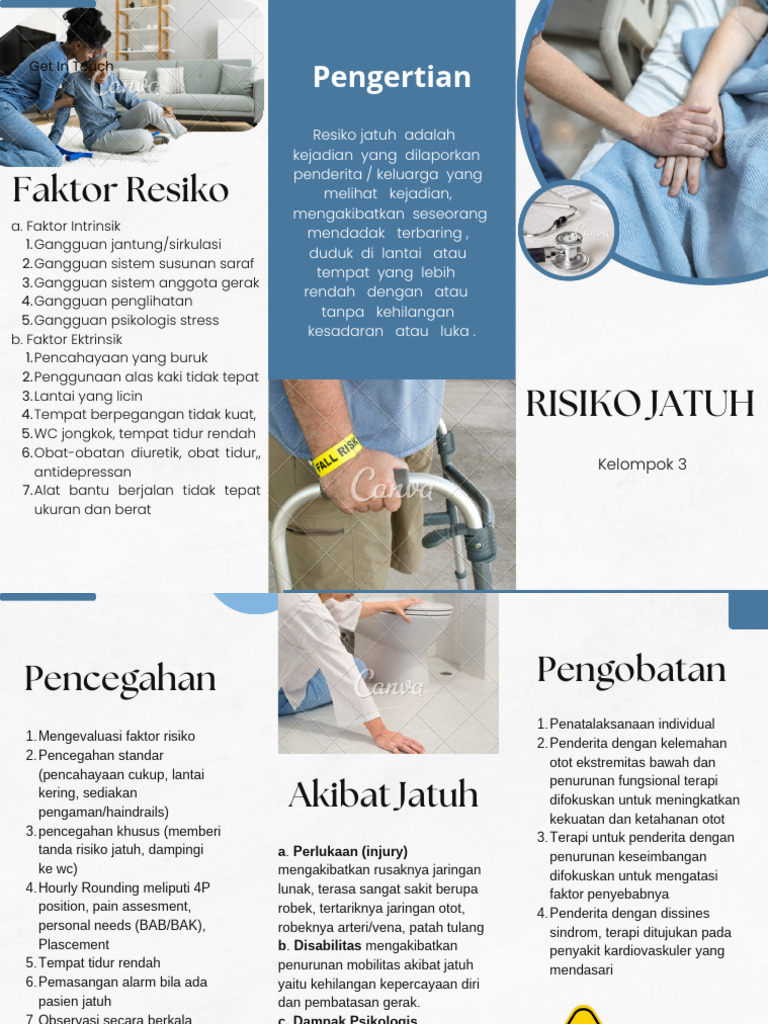 Leaflet Risiko Jatuh pada Lansia | PDF