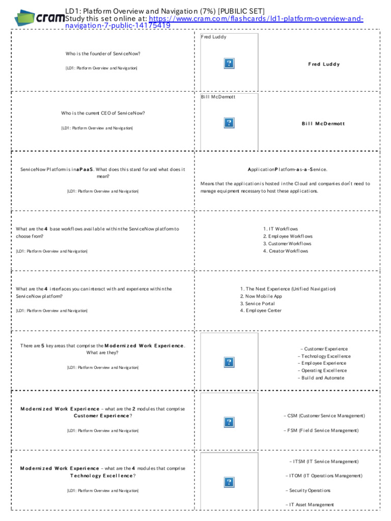 ServiceNow Platform Overview Guide | PDF