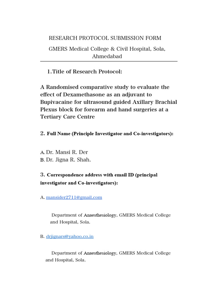Dexamethasone in Axillary Brachial Block | PDF | Anesthesia | Feeling
