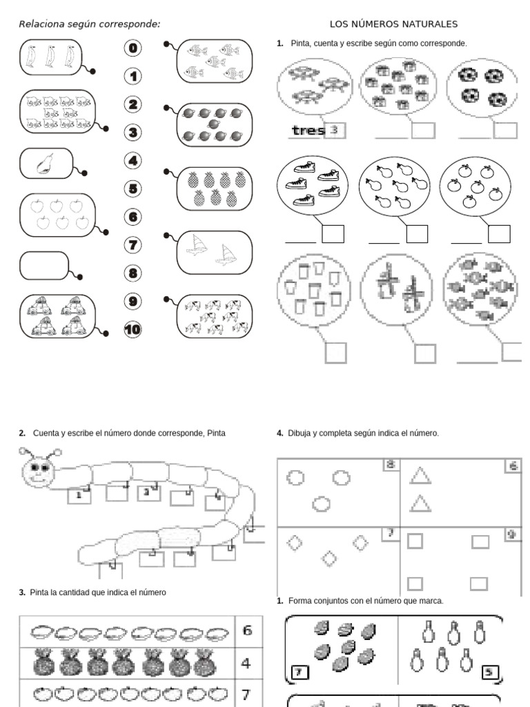 Actividades de Matemáticas para Preescolar | PDF