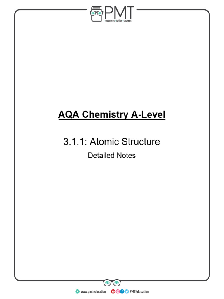 1.1. Atomic Structure | PDF | Atoms | Proton