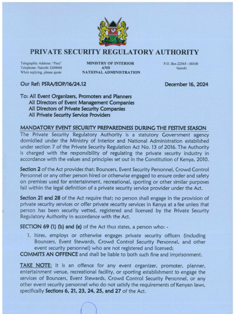 Mandatory Event Security Preparedness During The F - 241216 - 235521 | PDF
