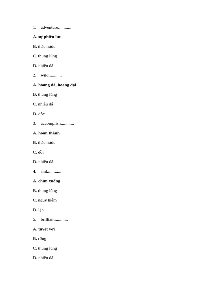 Unit 2.6 Vocabulary English Vietnamese Word | PDF