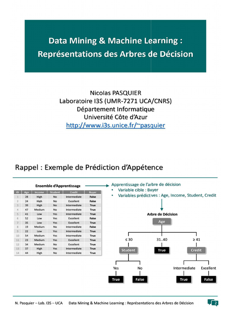 CM 04 - Représentations Des Arbres de Décision 2pp | PDF