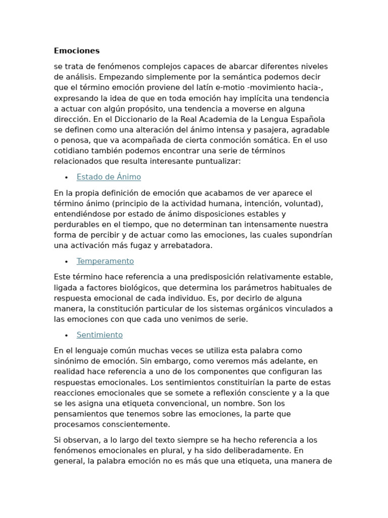 Unidad IV - Funciones Mentales para La Emoción | PDF | Las emociones ...