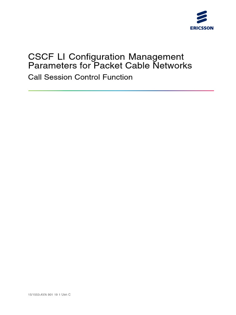 CSCF LI Configuration for Packet Cable | PDF | Ip Multimedia Subsystem ...
